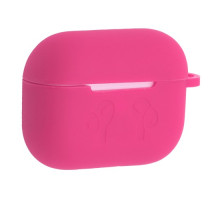 Чохол для AirPods PRO 2 силіконовий LOGO 2в1(+ карабин) тех.пак Hot pink mag-200000153819751264
