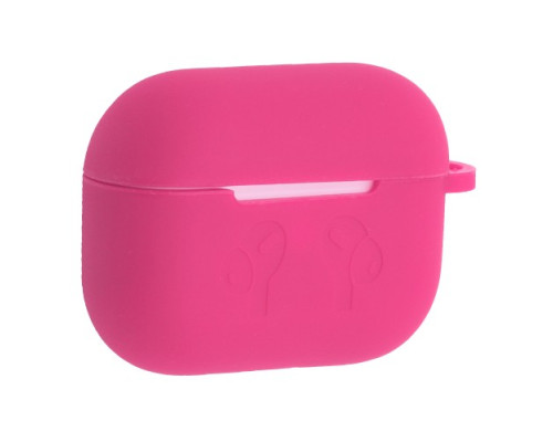 Чохол для AirPods PRO 2 силіконовий LOGO 2в1(+ карабин) тех.пак Hot pink mag-200000153819751264