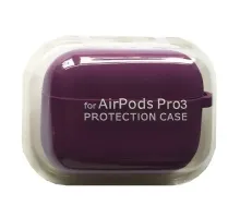 Чохол для AirPods PRO 3 SILICONE CASE/MICROFIBER Purple mag-2000001640975144593