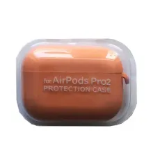 Чохол для AirPods PRO 2 SILICONE CASE/MICROFIBER Orange mag-2000001662762147249