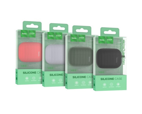 Чохол для навушників HOCO WB22 APs3 Glory series silicone protective case Red mag-693147476359434969