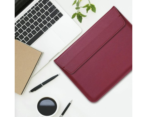 Чохол-конверт-подставка LEATHER PU для MacBook 11" Grey mag-200000147689534742