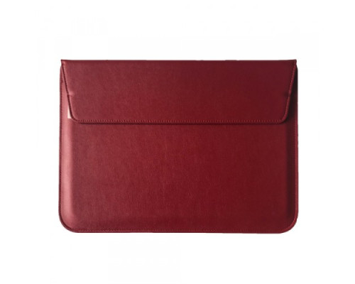 Чохол-конверт-подставка LEATHER PU для MacBook 11" Wine red mag-200000147690134743