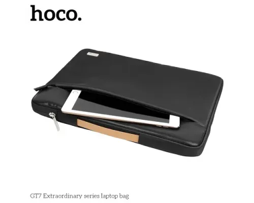 Сумка для ноутбука HOCO GT7 Extraordinary series laptop bag(14 inches) Чорна mag-6942007648417144429
