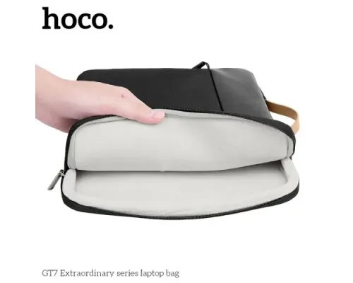 Сумка для ноутбука HOCO GT7 Extraordinary series laptop bag(14 inches) Чорна mag-6942007648417144429