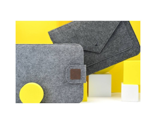 Сірий чохол-конверт для Macbook 13 New GM07-13New mag-200000127526955879