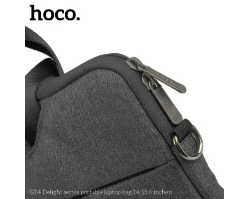 Сумка для ноутбука HOCO GT4 Delight series portable laptop bag(15.6 inches) Темно Сіра mag-6942007634502144039