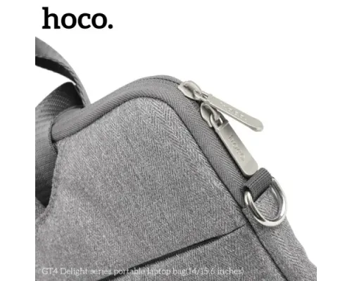 Сумка для ноутбука HOCO GT4 Delight series portable laptop bag(15.6 inches) Сіра mag-6942007634519144040