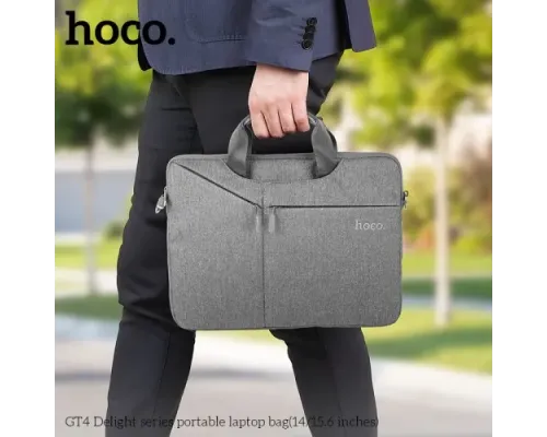 Сумка для ноутбука HOCO GT4 Delight series portable laptop bag(15.6 inches) Сіра mag-6942007634519144040