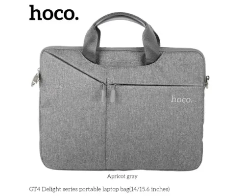 Сумка для ноутбука HOCO GT4 Delight series portable laptop bag(15.6 inches) Сіра mag-6942007634519144040