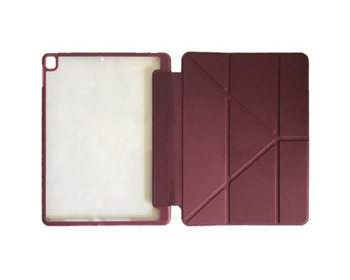 Чохол Smart Case Clear+stylus for Apple iPad 10.2 (2019/2020)/pro10.5(2017)/Air 10.5 Dark Red mag-2000001535875133707
