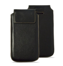 чохол витяжка шкіряний Grand КМ для Nokia 216 чорний mag-200000076584656719