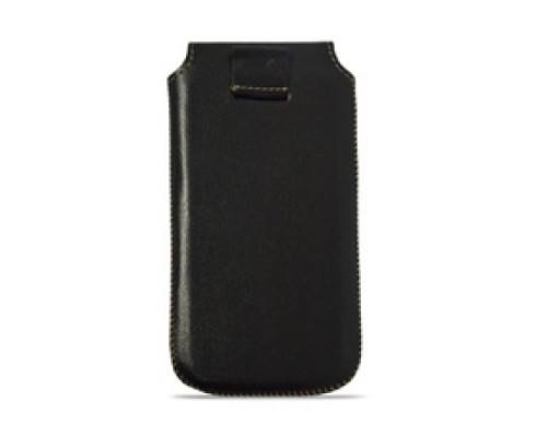 чохол витяжка шкіряний Grand КМ для Nokia 216 чорний mag-200000076584656719