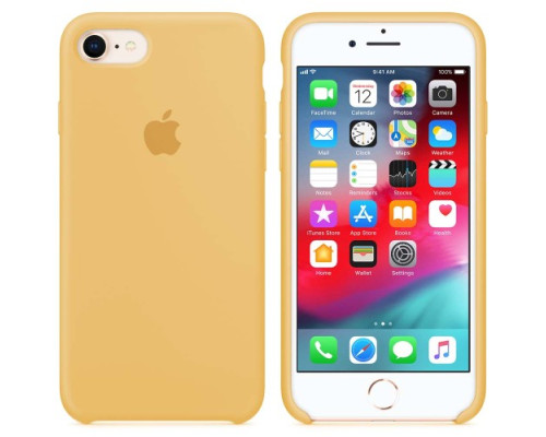 Чохол Silicone case for iPhone 7/8 ( 4) yellow mag-200000088884211888