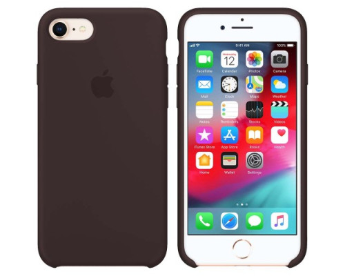 Чохол Silicone case for iPhone 7/8 (34) cocoa mag-200000089125512050