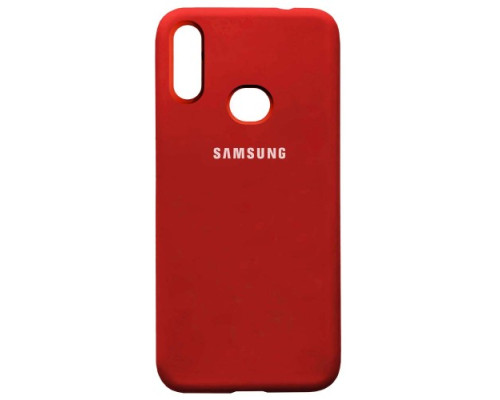 Чохол Silicone Case Full for Samsung A10s (A107) Red mag-200000108327727251