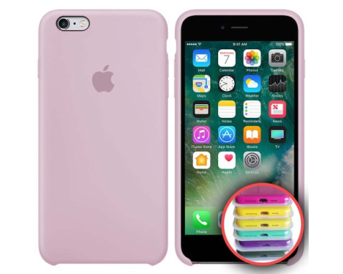 Чохол Silicone Case Full Copy for iPhone 6S (19) pink sand mag-20000010302333717