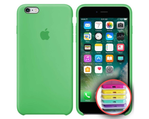 Чохол Silicone Case Full Copy for iPhone 6S (50) spearmint mag-20000010307213458