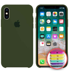 Чохол Silicone Case Full Copy for iPhone X/XS (48) virid mag-2000001031636141809