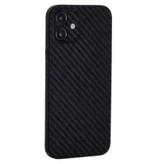Чохол K-Doo Air Carbon for iPhone 12 Black mag-2000001376409152284