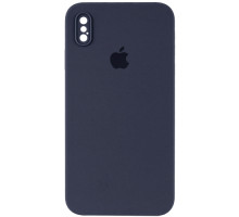 Silicone Case Full Camera Square side Copy for iPhone XS Midnight blue mag-2000001389782142642