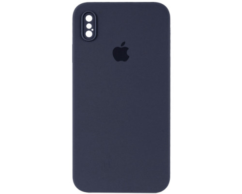 Silicone Case Full Camera Square side for iPhone XS Midnight blue mag-2000001389782142642