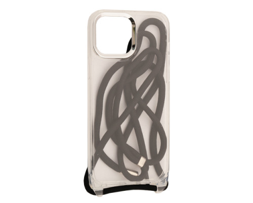 Чохол NEW ROPE CLEAR CASE CAMERA FRAME for iPhone 13 Black mag-200000144552531885