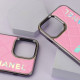 Чохол CHANEL Delux Edition for iPhone 12/12 Pro Green-pink mag-2000001448045103605