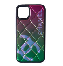 Чохол CHANEL Delux Edition for iPhone 12/12 Pro Green-pink mag-2000001448045103605