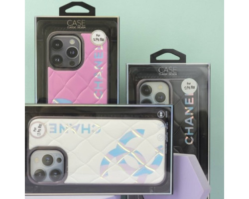 Чохол CHANEL Delux Edition for iPhone 14 Pro Green-pink mag-2000001448649103663