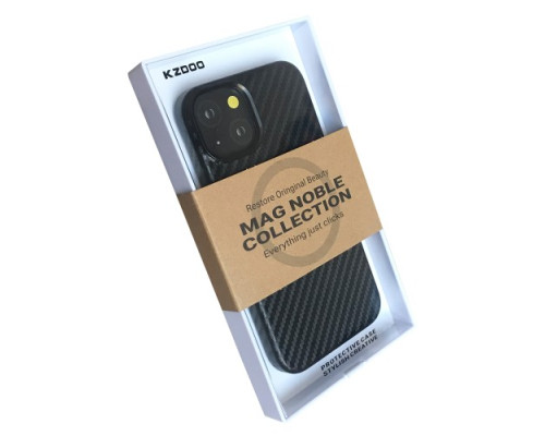 Чохол KZDOO MagSafe Noble CARBON collection for iPhone 14 Black mag-200000145435032761