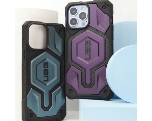 Чохол ударостійкий NEW UAG PRO MONARCH CARBON MAGSAFE for iPhone 14 Red mag-2000001459430104028