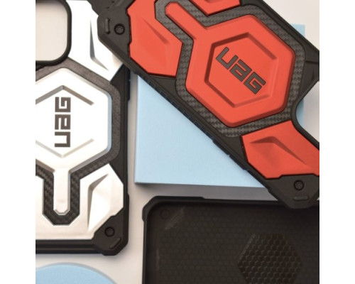 Чохол ударостійкий NEW UAG PRO MONARCH CARBON MAGSAFE for iPhone 14 Red mag-2000001459430104028