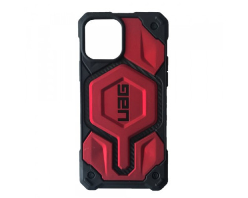 Чохол ударостійкий NEW UAG PRO MONARCH CARBON MAGSAFE for iPhone 14 Red mag-2000001459430104028
