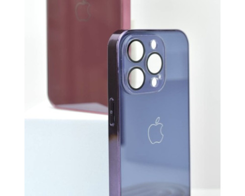 Чохол NEW GLASS MAGSAFE Case for iPhone 15 Pro Max Purple mag-200000154003951448