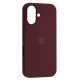 Чохол Silicone Case Full Copy for iPhone 16 (67) plum mag-200000154111151552