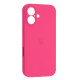Чохол Silicone Case Full Camera Copy for iPhone 16 (47) hot pink mag-200000154760152068
