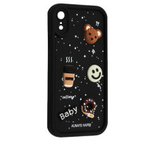 Чохол HAPPY Donut Case for iPhone XR Black mag-2000001562024135217