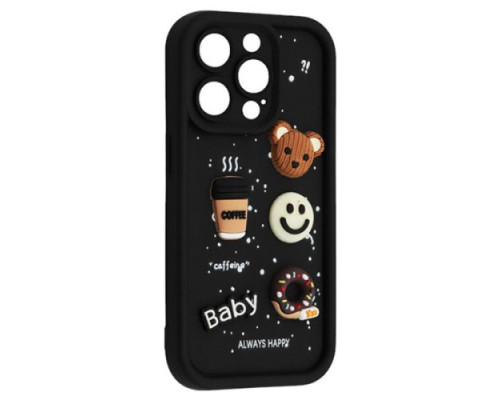 Чохол HAPPY Donut Case for iPhone 13 Pro Max Black mag-2000001562505106617