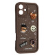 Чохол HAPPY Donut Case for iPhone 16 Plus Brown mag-2000001563052106672