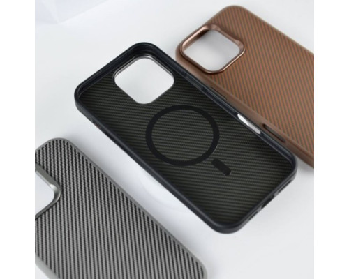 Чохол KEVLAR STYLE MagSafe for iPhone 15 Black mag-200000158097458806
