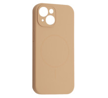 Чохол Silicone Case Full Camera Fine Ring MagSafe for iPhone 14 Desert Gold mag-200000158544361814