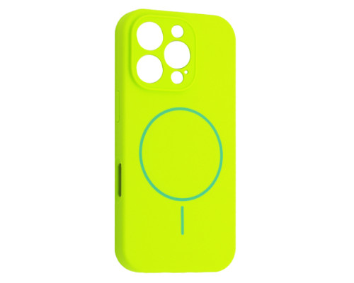 Чохол Silicone Case Full Camera Fine Ring MagSafe for iPhone 16 Pro Emerald Green mag-2000001586488134199