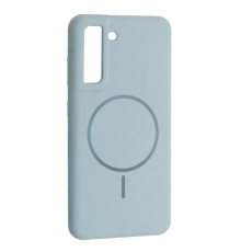 Чохол Silicone Case luxury+MagSafe for Samsung S21 FE Sky Blue mag-2000001594247134096