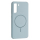 Чохол Silicone Case luxury+MagSafe for Samsung S21 FE Sky Blue mag-2000001594247134096