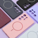 Чохол Silicone Case luxury+MagSafe for Samsung S23 Plum mag-2000001594346134106