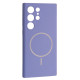 Чохол Silicone Case luxury+MagSafe for Samsung S25 Ultra Elegant Purple mag-2000001594803134148