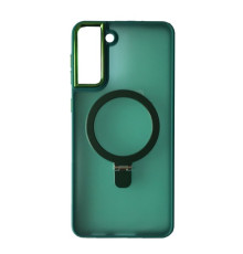 Чохол Matte Ring-MagSafe for Samsung S21+ Зелений mag-2000001500453105280