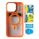Чохол BRACKET CLEAR CAMERA LENS MAGSAFE for iPhone 14 Pro Orange mag-2000001504659105415