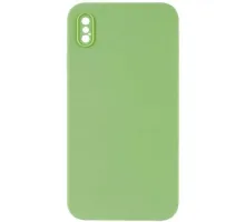 Silicone Case Full Camera Square side Copy for iPhone XS Green mag-200000150644819536